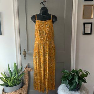 Old Navy Jumpsuit Yellow Floral